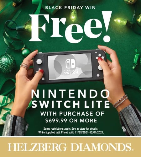 BLACK FRIDAY FREE NINTENDO SWITCH LITE WITH PURCHASE OF $699.99 OR MORE