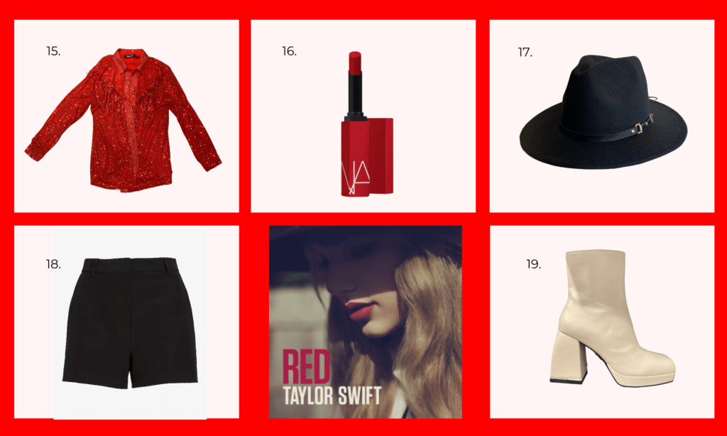 Taylor Swift Red Album Iron Patch